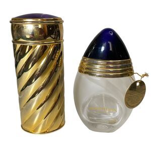 Set Of 2 Boucheron Paris Parfum Empty Bottles Refillable Xlnt Condition France